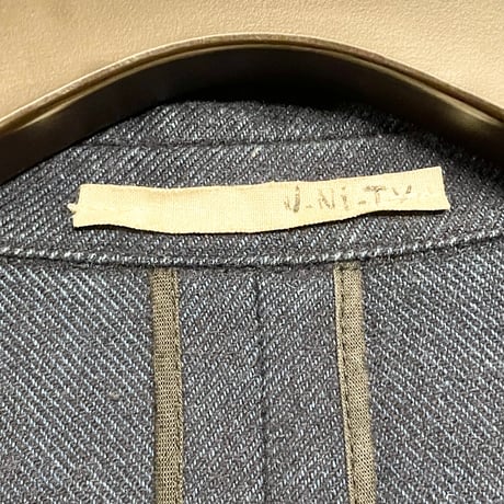 【SHIPS 取り扱い】 MADE IN ITALY製 U-Ni-Ty ウールミリタリーコート ネイビー 48サイズ