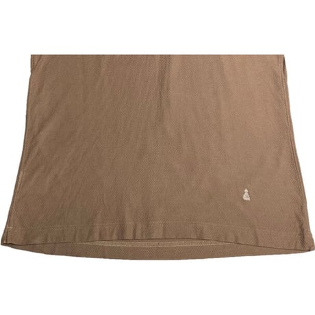 MADE IN ITALY製 GUY ROVER PER UNITED ARROWS 半袖ニットポロシャツ ブラウン Mサイズ