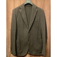 MADE IN ITALY製 L.B.M 1911 Slim Fit コットンリネンテーラードジャケット ブラウン 46サイズ