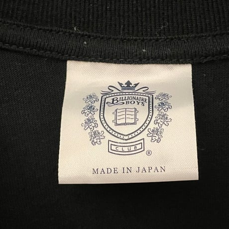 MADE IN JAPAN製 BILLIONAIRE BOYS CLUB プリントTシャツ ブラック Mサイズ