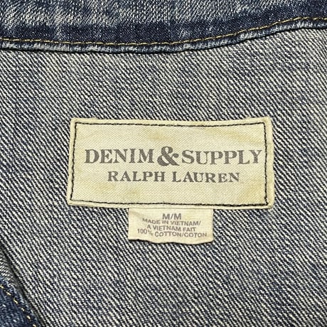 DENIM&SUPPLY RALPH LAUREN スタッズ加工デニムジャケット ライトインディゴ Mサイズ