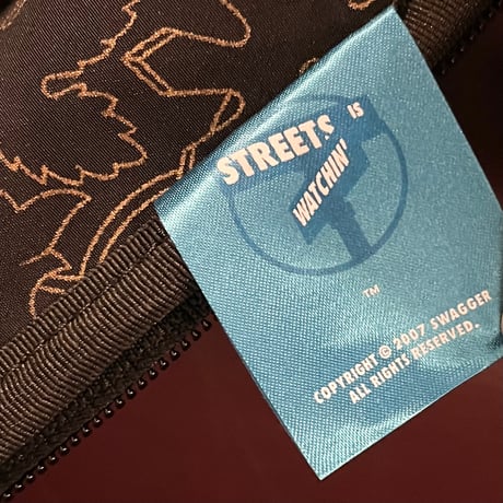 激レア ☆タグ付き新古品☆ MADE IN JAPAN製 SWAGGER × PORTER 2007年モデル オリジナルカモフラージュ柄ボール収納丸型バッグ グレー