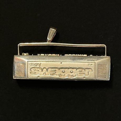 激レア SWAGGER × Complete Technique STERLING SILVER ラジカセ型ペンダントヘッド シルバー