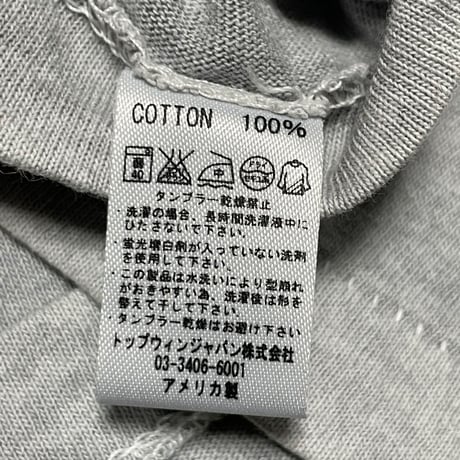 MADE IN USA製 Velva Sheen × JOURNAL STANDARD ポケット付き半袖VネックTシャツ グレー Sサイズ