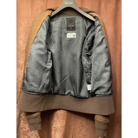 ▲訳あり商品▲ SWAGGER ウールMA-1ジャケット ブラウン Mサイズ