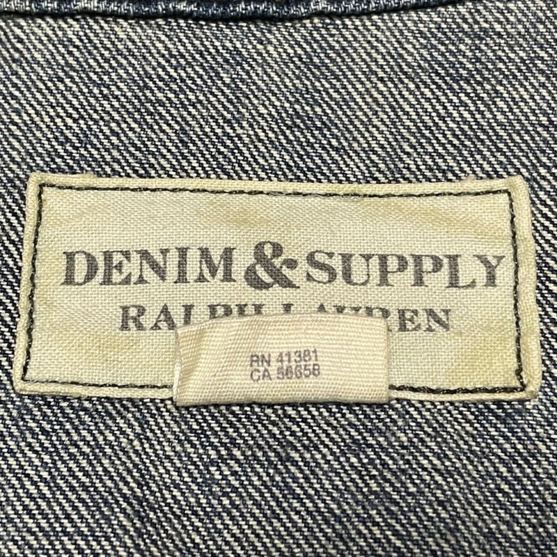 DENIM&SUPPLY RALPH LAUREN スタッズ加工デニムジャケット ライトインデ