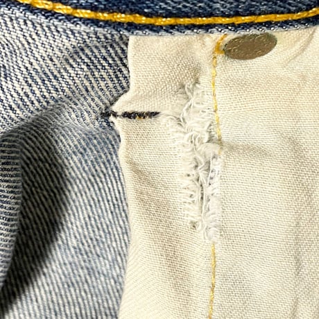 ▲訳あり商品▲ 希少 MADE IN USA 555 バレンシア工場製 LEVI'S 501XX BIGE 復刻デニムパンツ ライトインディゴ W29×L36