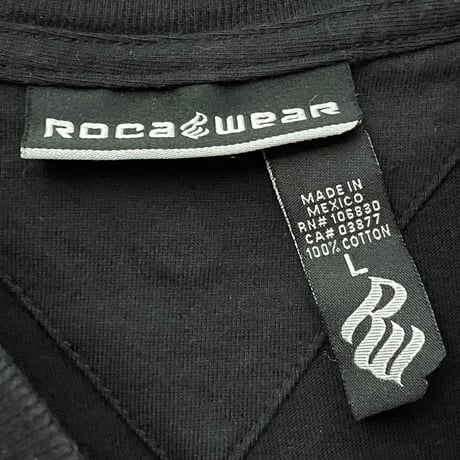MADE IN MEXICO製 ROCAWEAR プリントTシャツ ブラック Lサイズ