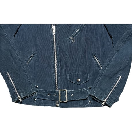 UNITED ARROWS BLUE LABEL コーデュロイライダースジャケット ネイビー Mサイズ