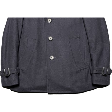 MADE IN ITALY製Wool&Cashmere ITALIAN MELTON生地使用 nano universe メルトンコート ネイビー Sサイズ