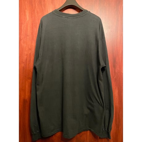 MADE IN USA製 90s DKNY JEANS 長袖プリントTシャツ ブラック ONE SIZE