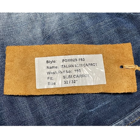 Blood & glitter ITALIAN SLIM スタッズデニムパンツ インディゴ W32-L32サイズ