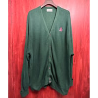 MADE IN USA製 IZOD アクリルカーディガン フォレストグリーン XXLサイズ