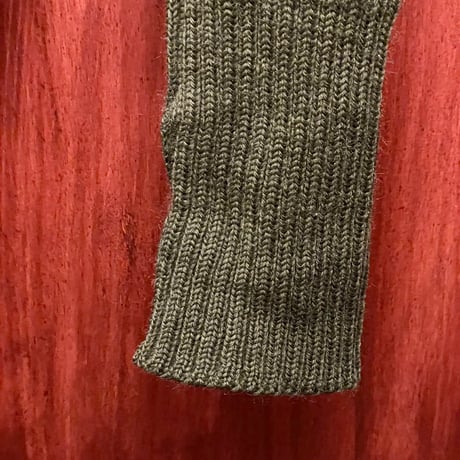 MADE IN UK製 The Woolly Pully ミリタリー ニューウール タートルネックセーター オリーブ 38サイズ