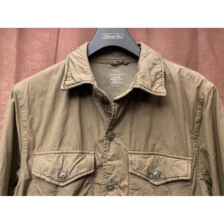 MADE IN USA製 SAVE KHAKI UNITED コットンシャツジャケット ブラウン Sサイズ