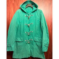 MADE IN JAPAN製 PHENOMENON 2013年SSモデル コットンナイロン ダッフルコート ターコイズグリーン 38/Mサイズ