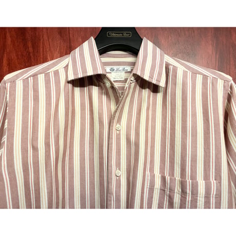 MADE IN ITALY製 Loro Piana ストライプ柄 長袖オックスフォードシャツ マルチカラー Sサイズ