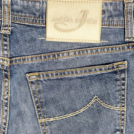 MADE IN ITALY製 JACOB COHEN PW688 COMFORT デニムパンツ ライトインディゴ W33サイズ