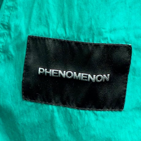MADE IN JAPAN製 PHENOMENON 2013年SSモデル コットンナイロン ダッフルコート ターコイズグリーン 38/Mサイズ