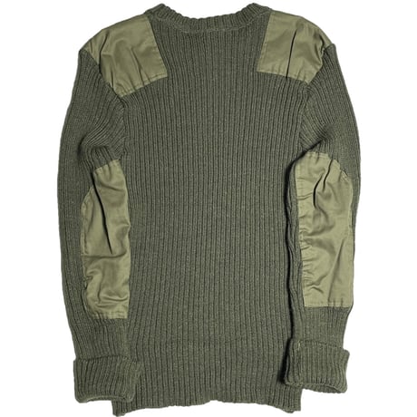 MADE IN ENGLAND製 COMMANDO クルーネックコマンドセーター カーキ 42サイズ