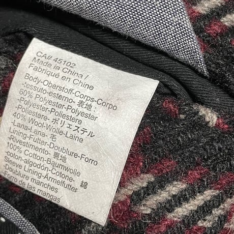 SCOTCH & SODA ウール混チェック柄Pコート マルチカラー Sサイズ