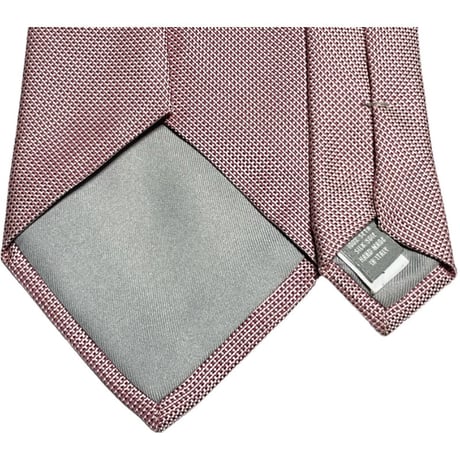MADE IN ITALY製 BARNEYS NEW YORK HANDMADEソリッドシルクネクタイ ピンク
