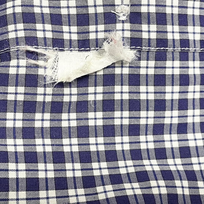 CIT LUXURY 長袖チェックシャツ ネイビー 40-15 3/4サイズ | Ultima