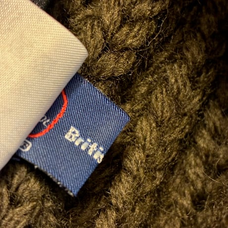 【UNITED ARROWS 取り扱い】 MADE IN ENGLAND製 HIGHLAND2000 BRITISH WOOL ニット帽 ブラウン