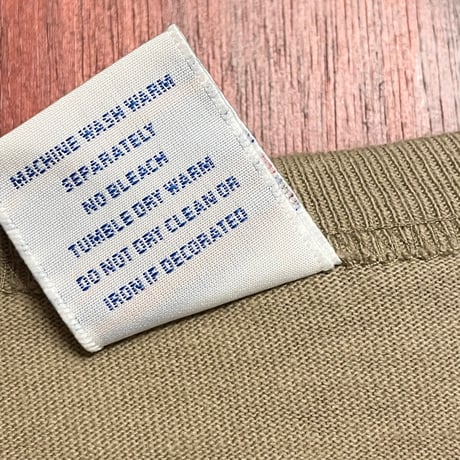 MADE IN USA製 Champion T1011 長袖Tシャツ ブラウン Lサイズ