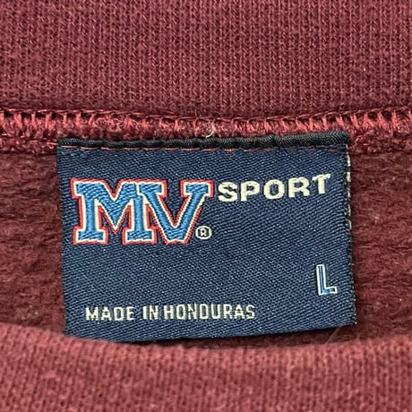 MV SPORT COE COLLEGE カレッジプリントスウェットトレーナー ワイン Lサイズ