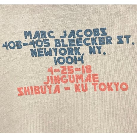 MARC JACOBS TOKYO × NEWYORK プリントTシャツ ホワイト Sサイズ