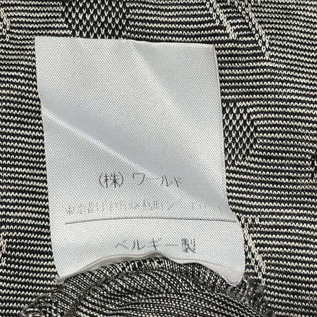 MADE IN BELGIUM製 STEPHAN SCHNEIDER Vネック半袖ポロシャツ シルバーグレー 4サイズ