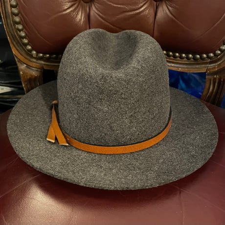 MADE IN EU製 tocoto vintage ウールフェルトハット チャコールグレー 55cm