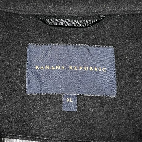 BANANA REPUBLIC ウールトレンチコート ブラック XLサイズ