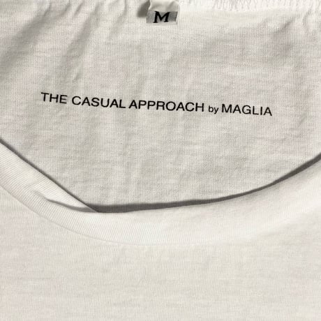 ★新品★ MADE IN ITALY製 MAGLIA 2025年AWモデル 「Pisa in MAGLIA」 イタリア都市 プリント クルーネックTシャツ ホワイト×サンドベージュ M～XLサイズ