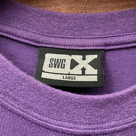 レア MADE IN JAPAN製 SWAGGER 10周年記念プリントTシャツ パープル Lサイズ