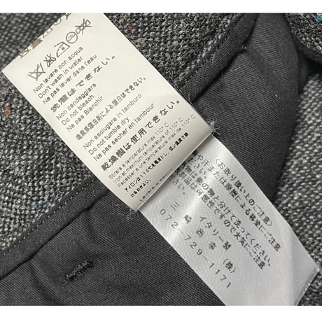 MADE IN ITALY製 Vintage 55 ウールスラックス チャコールグレー 36サイズ
