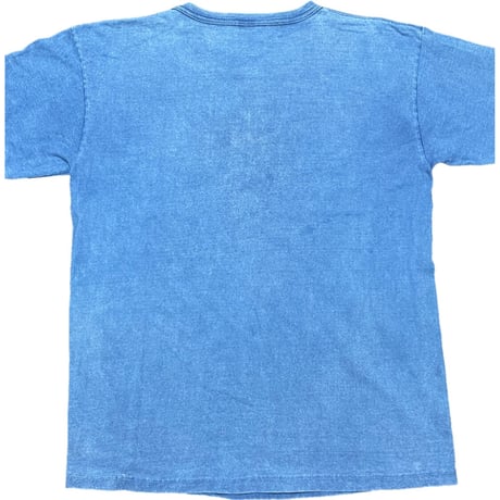 MADE IN USA製 Champion T1011 ヘビーウェイトポケット付き半袖Tシャツ インディゴ Lサイズ