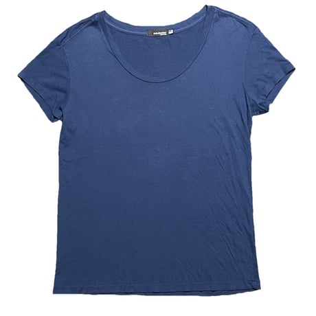 MADE IN USA製 CAL.Berries クルーネック半袖Tシャツ ネイビー Sサイズ