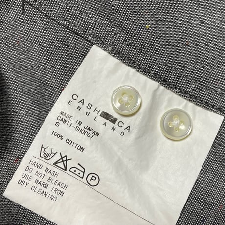 MADE IN JAPAN製 CASH CA ENGLAND 長袖シャツ グレー Sサイズ