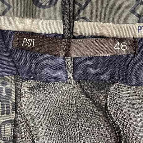 MADE IN ROMANIA製 PT01 TRAVELLER SUPER SLIM FIT ストレッチウールスラックス チャコールグレー 48サイズ
