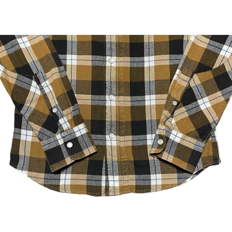 G-STAR RAW 長袖チェックシャツ ブラウン Sサイズ