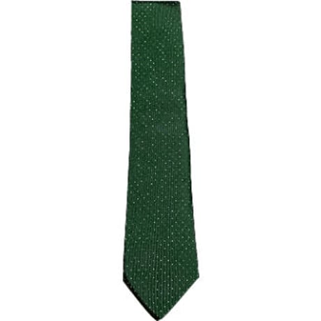 ▲訳あり商品▲ MADE IN ITALY製 LUIGI BORRELLI ドット柄シルクネクタイ グリーン