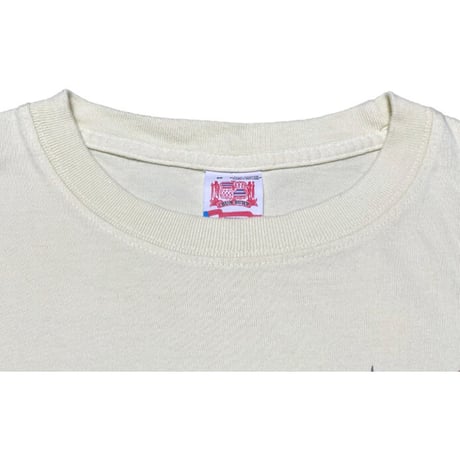 MADE IN USA製 SUN SURF × Vintage PEANUTS SNOOPY コラボレーション半袖Tシャツ ライトイエロー Mサイズ