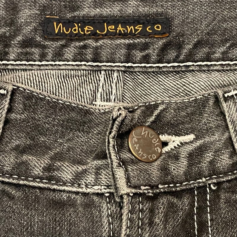 MADE IN ITALY製 nudie jeans ブラックデニムパンツ ブラック MADE IN ITALY製 nudie jeans ブラックデニムパンツ ブラック