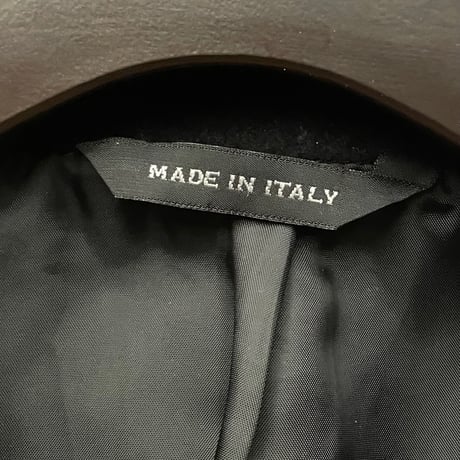 MADE IN ITALY製 MARIO MATTEO ウールテーラードジャケット ブラック 48サイズ