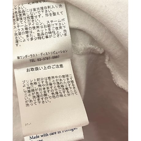 MADE IN PORTUGAL製 COMMUNE DE PARIS 1871 半袖プリントTシャツ ホワイト Mサイズ