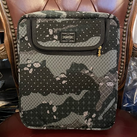 激レア MADE IN JAPAN製 SWAGGER × PORTER 2007年モデル オリジナルカモフラージュ柄キャップ収納ボックス型バッグ グレー