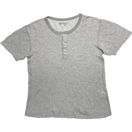 BEAUTY & YOUTH UNITED ARROWS ヘンリーネック半袖Tシャツ グレー Lサイズ
