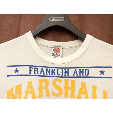 MADE IN ITALY製 FRANKLIN MARSHALL プリントTシャツ ホワイト Sサイズ